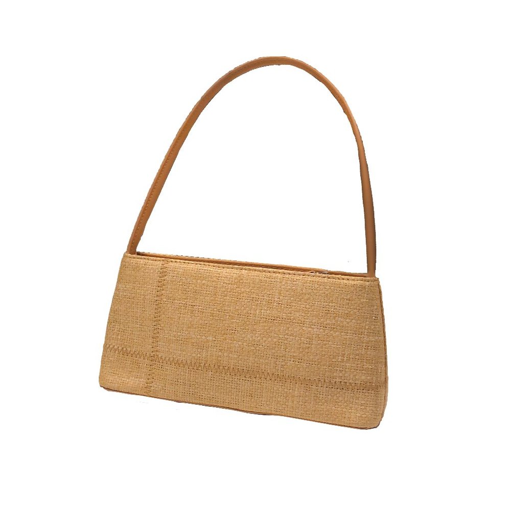 Baguette Woman Handbag Shoulder Woven Straw